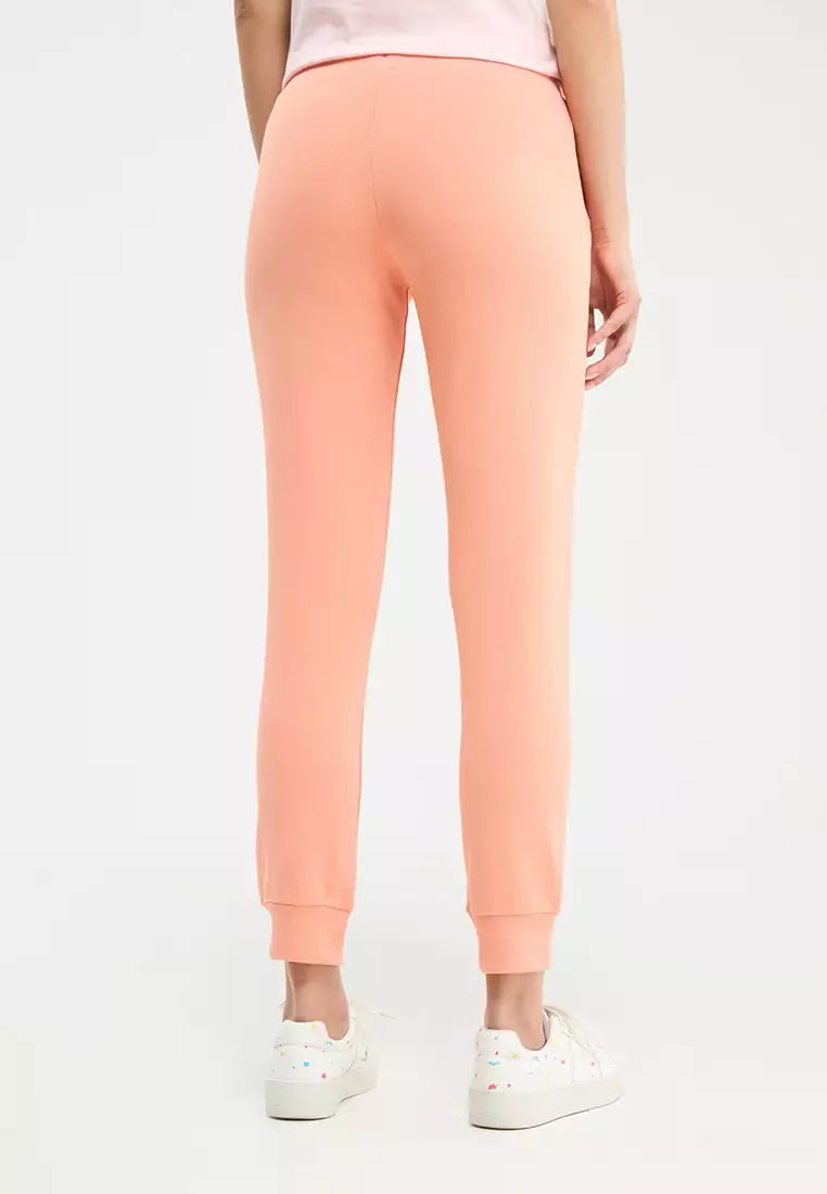 Elasticated Ribbed Band Sweatpants For Women