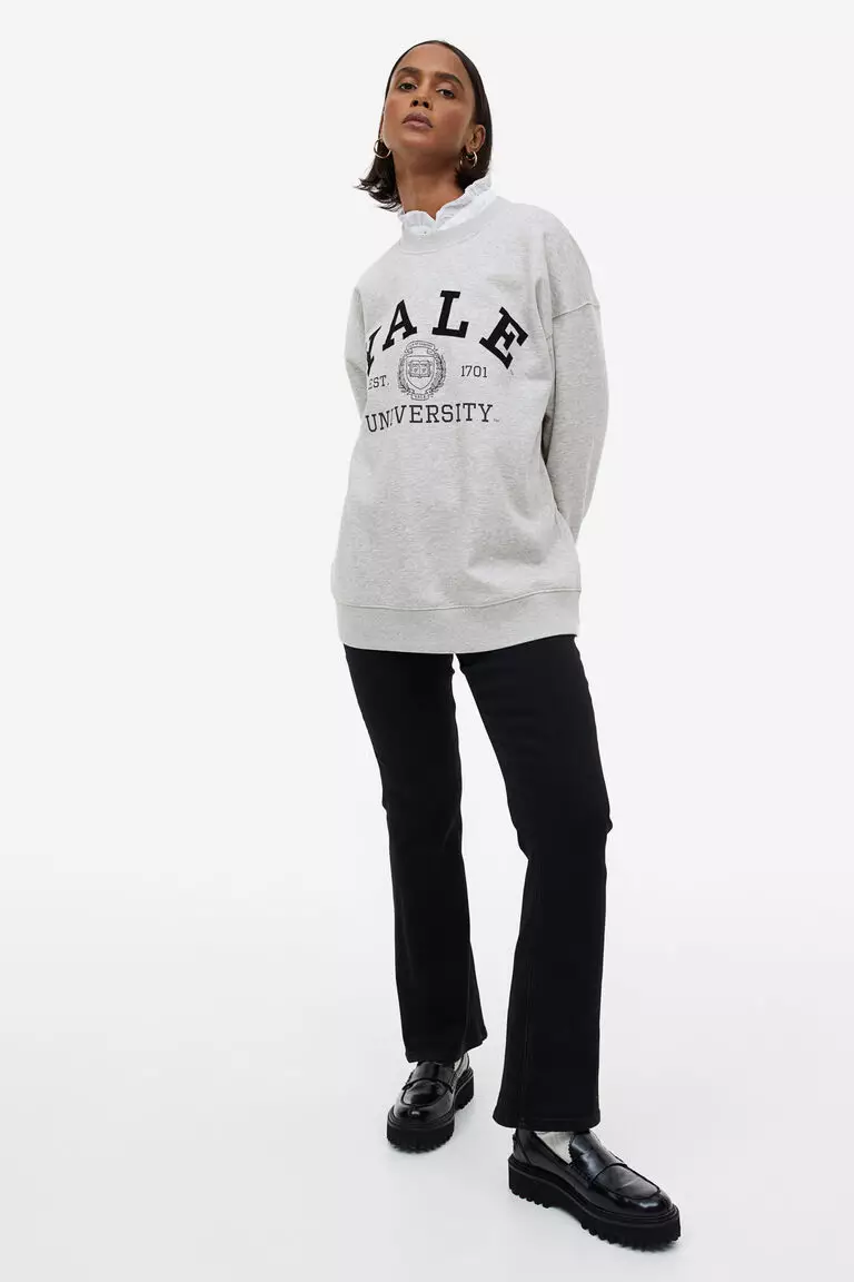 Jual H&M Oversized sweatshirt Original 2024 ZALORA Indonesia
