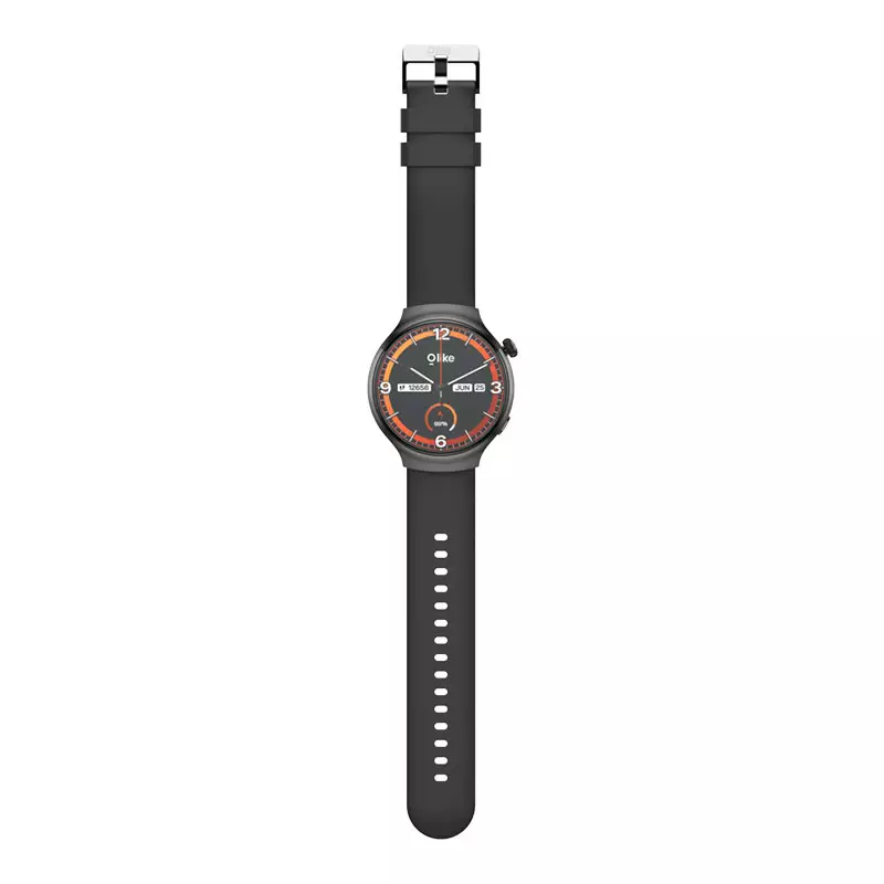 Olike Amoled FMA02 Smartwatch Black Silicone Strap