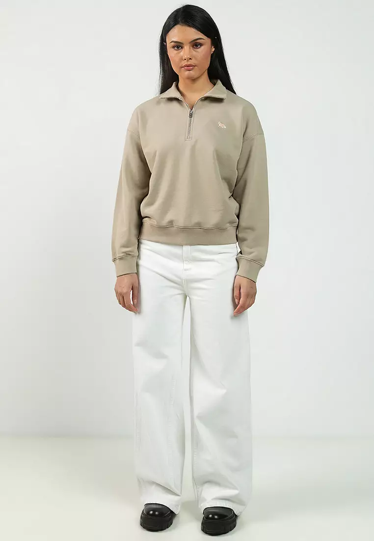 Baby Fox Half Zip Sweatshirt