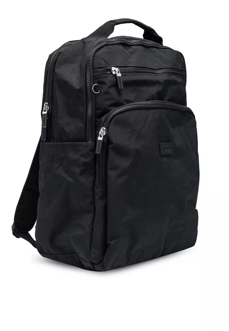 Crinkled Nylon Backpack
