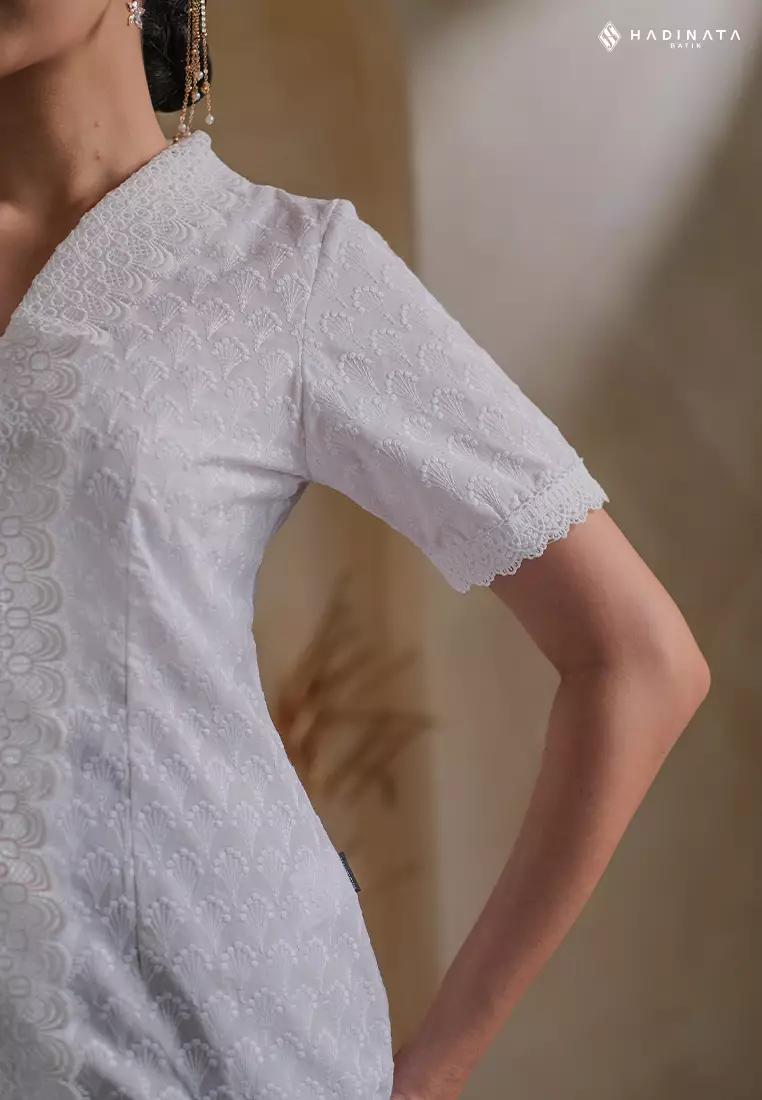 Hadinata Batik Wanita Kebaya Mahima White