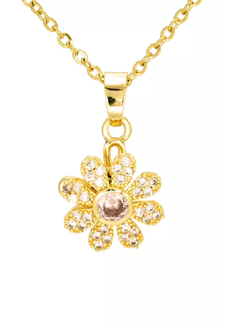 Gold on sale daisy necklace