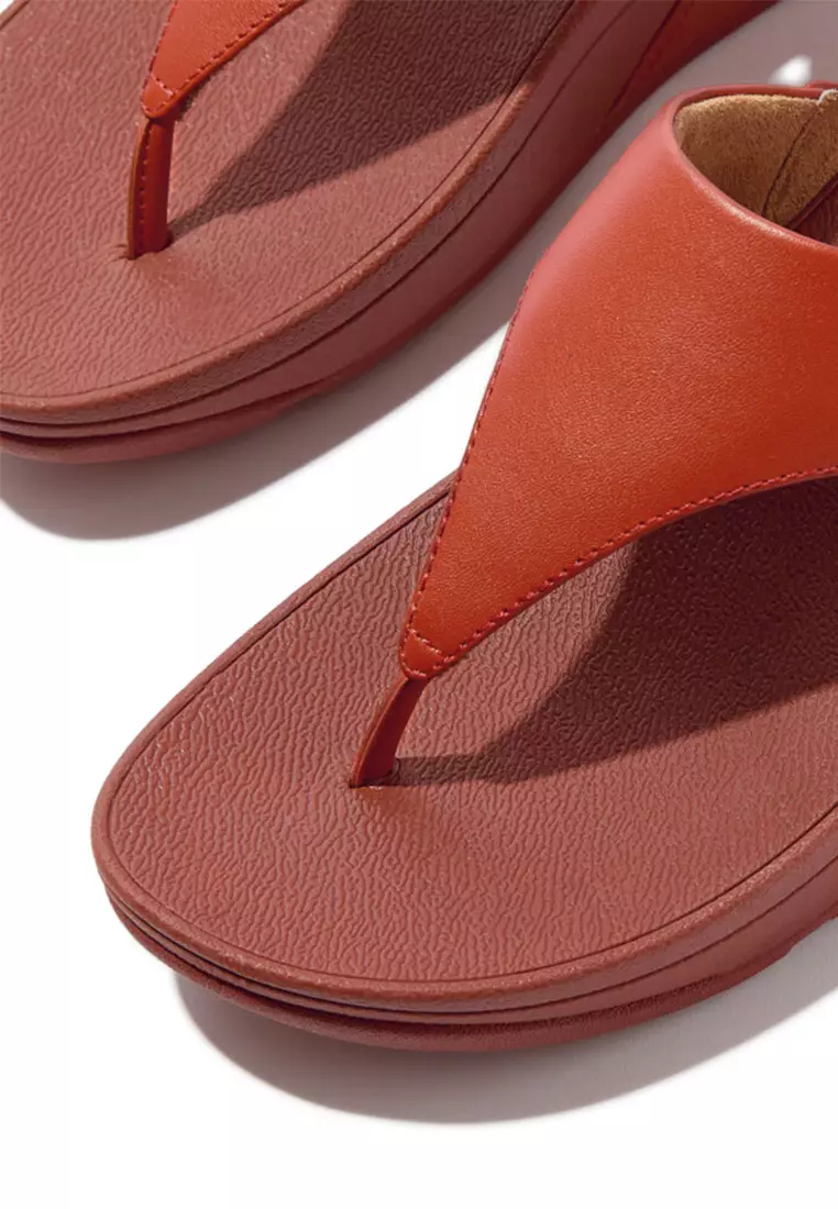 Lulu Leather Toe-post Sandals