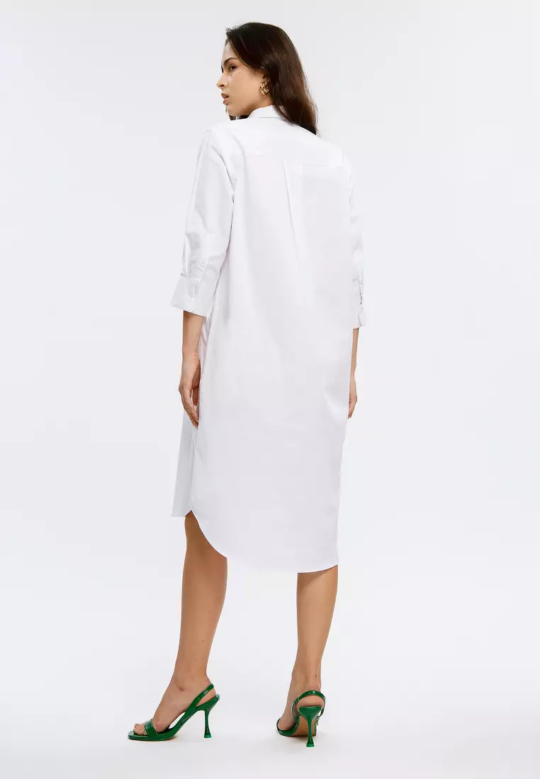 Minimal BB Bunee Dress R White