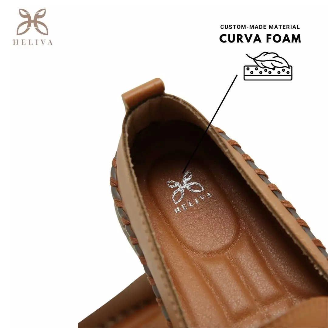 Heliva Mauren Shoes Loafers Breathable Slip On Sol 1cm
