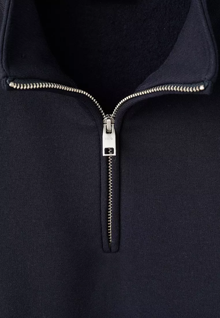 Regular-Fit Sweatshirt With Zip