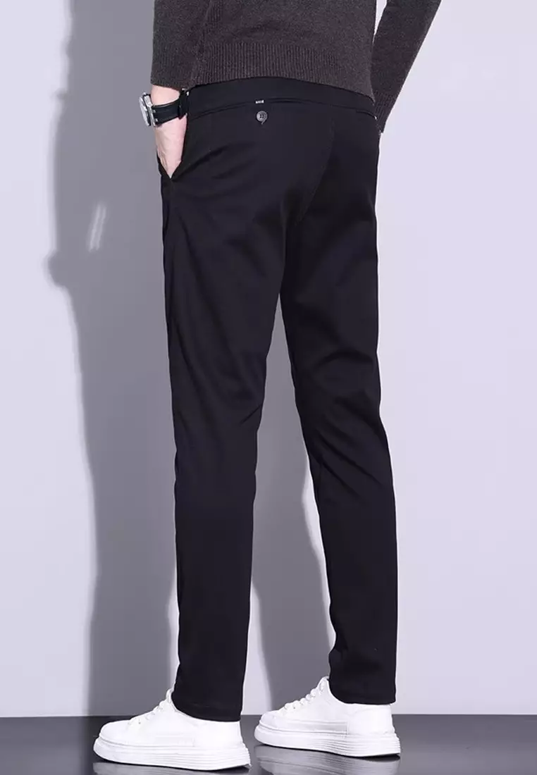 型男直腳斜布褲