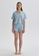 DAGİ blue Light Blue Pyjama Set, V-Neck, Regular Fit, Short Sleeve Homewear And Sleepwear for Women DD492AA90367CAGS_5