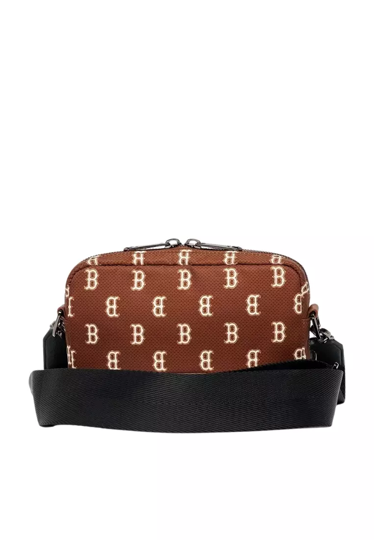 Monogram Mini Cross Bag - Boston Brown
