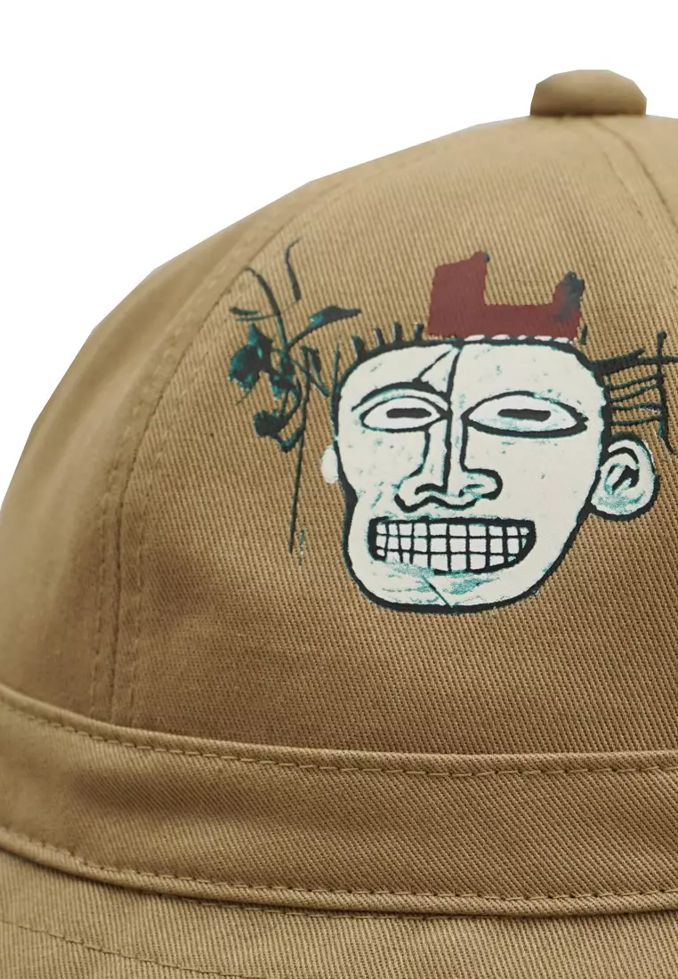 3Second x BASQUIAT Bucket Hat Math Cream 030823