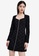 Urban Revivo black Zip Up Fitted Dress 26427AAF143874GS_1