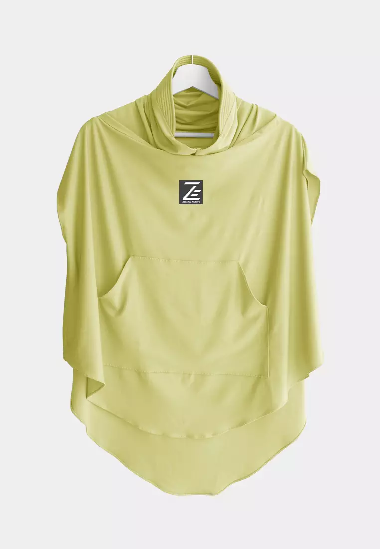 Zelena - Vivian Sport Hijab | Rompi Hijab Vest Olahraga - Lime