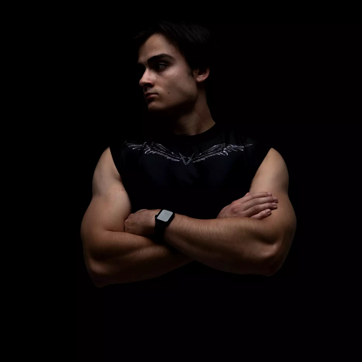 Veritate Sleeveless Muscle Shirts Wing series