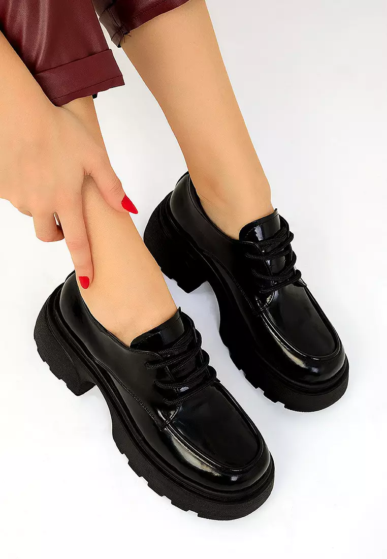 Discount on Soho  shoes - SKU: Lace Up Chunky Smart Casual Shoes