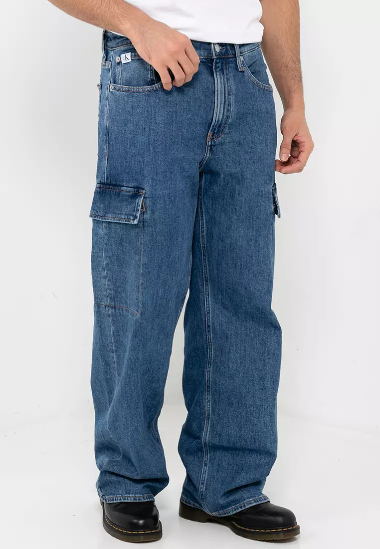 Buy Calvin Klein 90s Loose Cargo Jeans - Calvin Klein Jeans 2024 Online