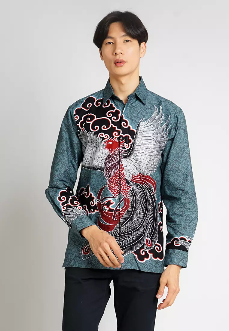 Hadinata Batik Pria Kemeja Panjang Furing Archie Ara