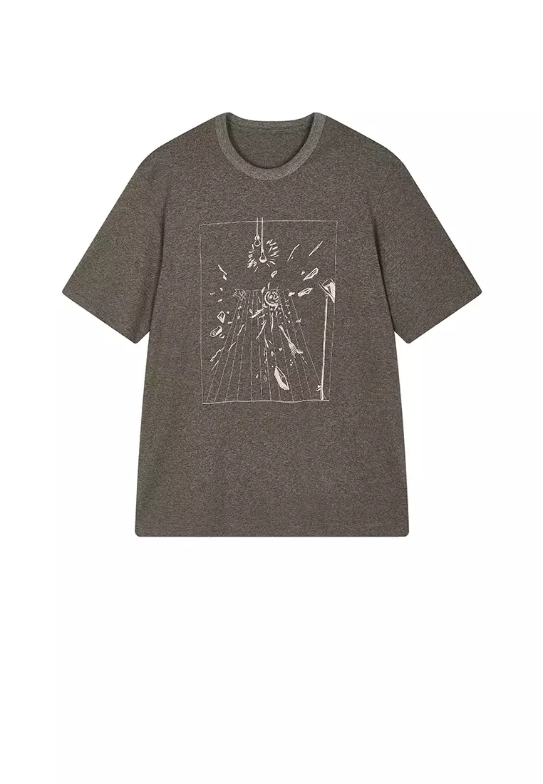 Cotton Irregular Loose Short Sleeve T-shirt