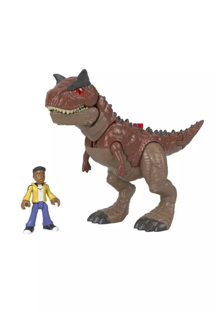 Fisher-price Imaginext Camp Cretaceous Carnotaurus And Darius Dinosaur Playset