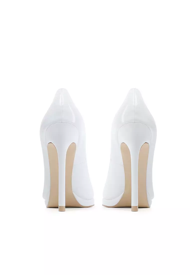 12CM Patent Leather Pointed High Heel Shoes HZL520
