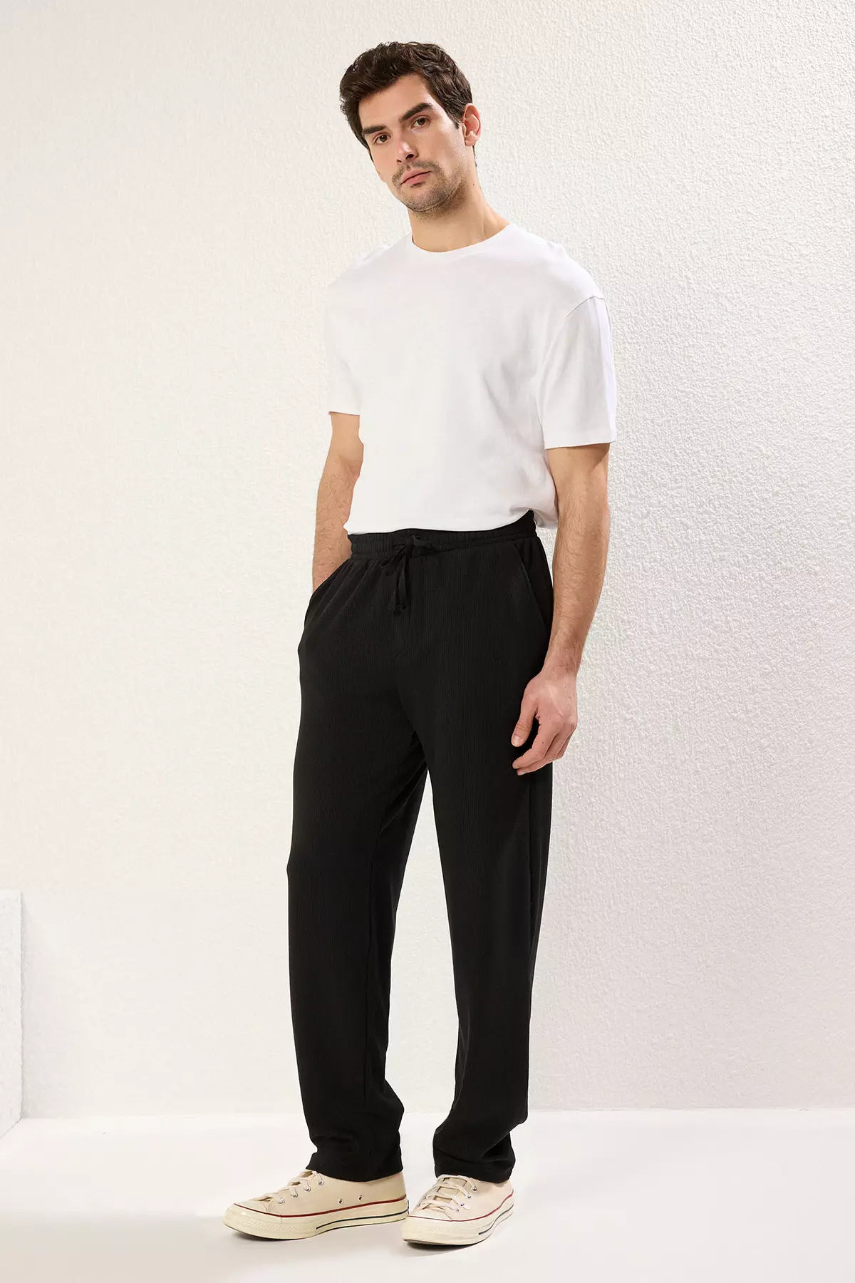 Drawstring Rib Pants