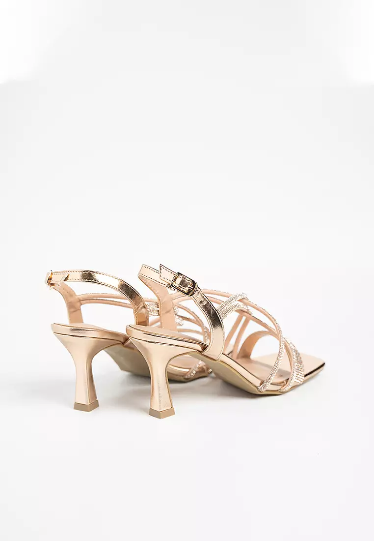 Yvan Cross Slingback Heels