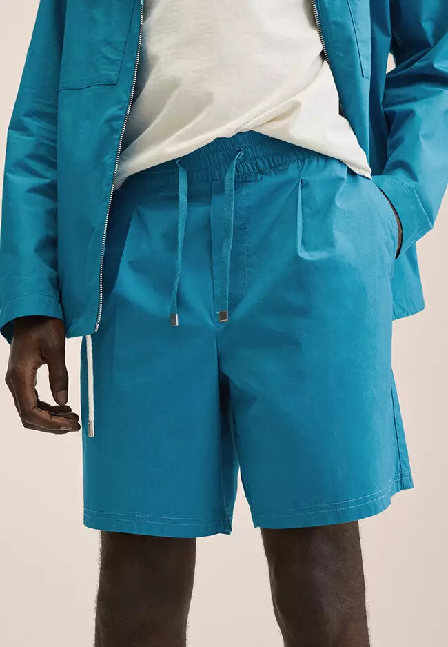 Cotton Shorts With Drawstring