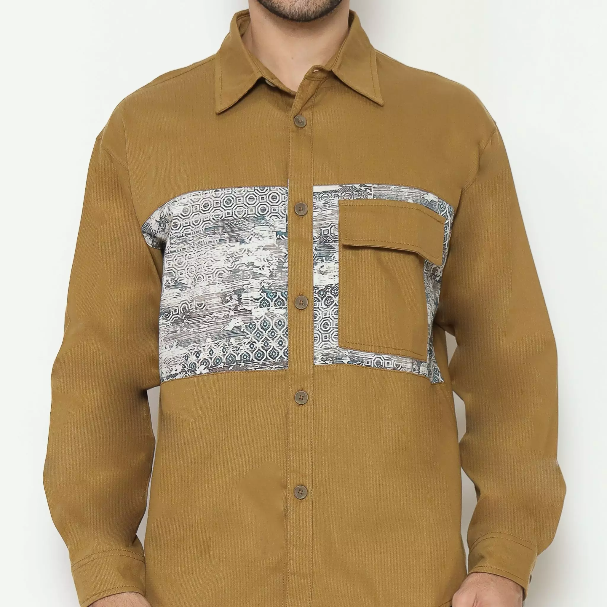 AMK Kemeja Pria Lengan Panjang SHP Lionel L/S Camel