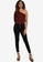 MISSGUIDED red One Shoulder Rib Knit Crop Top DDD97AA7B60A5CGS_3