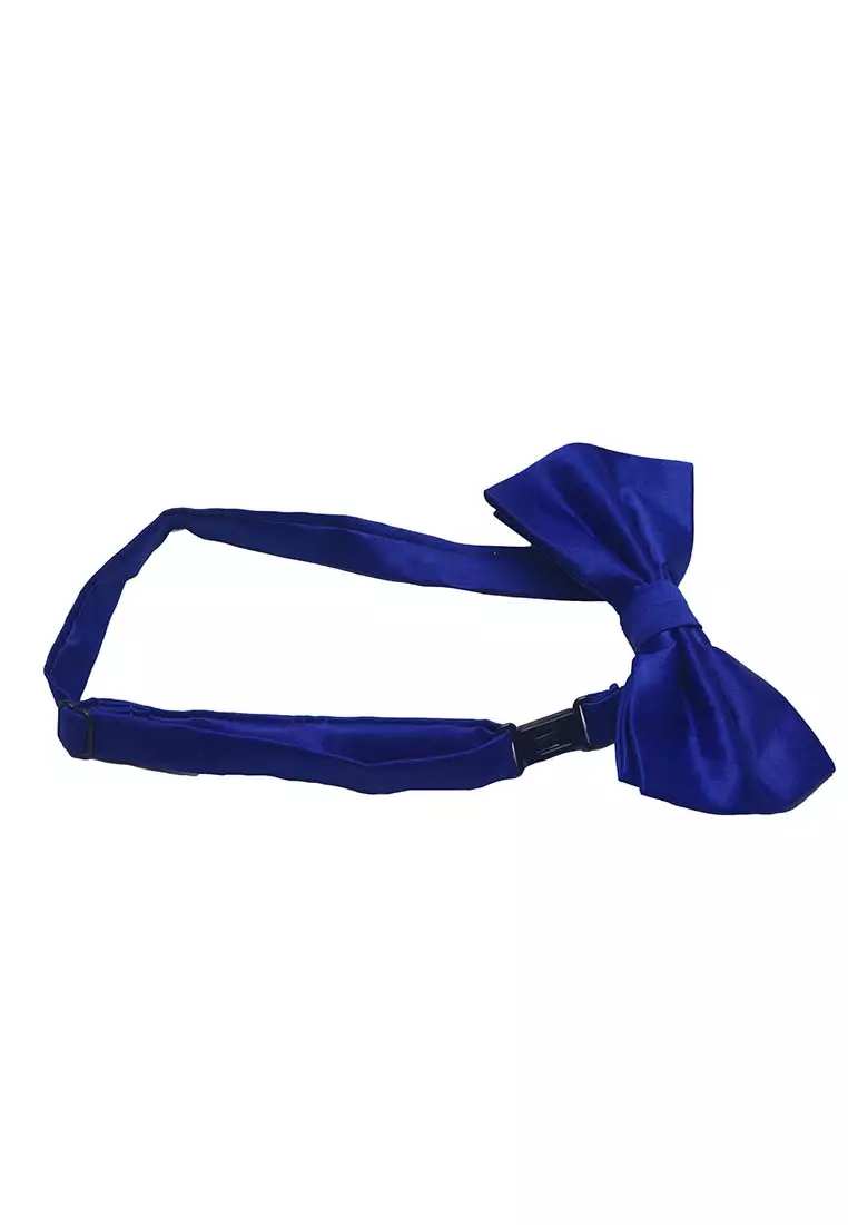 Houseofcuff Dasi Kupu Bowtie Pocket Square Saputangan Biru Tua A03