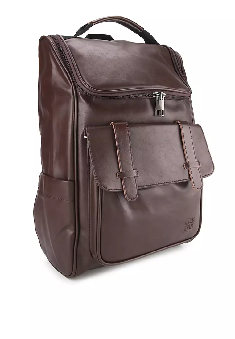 Distressed Leather Expedition Backpack