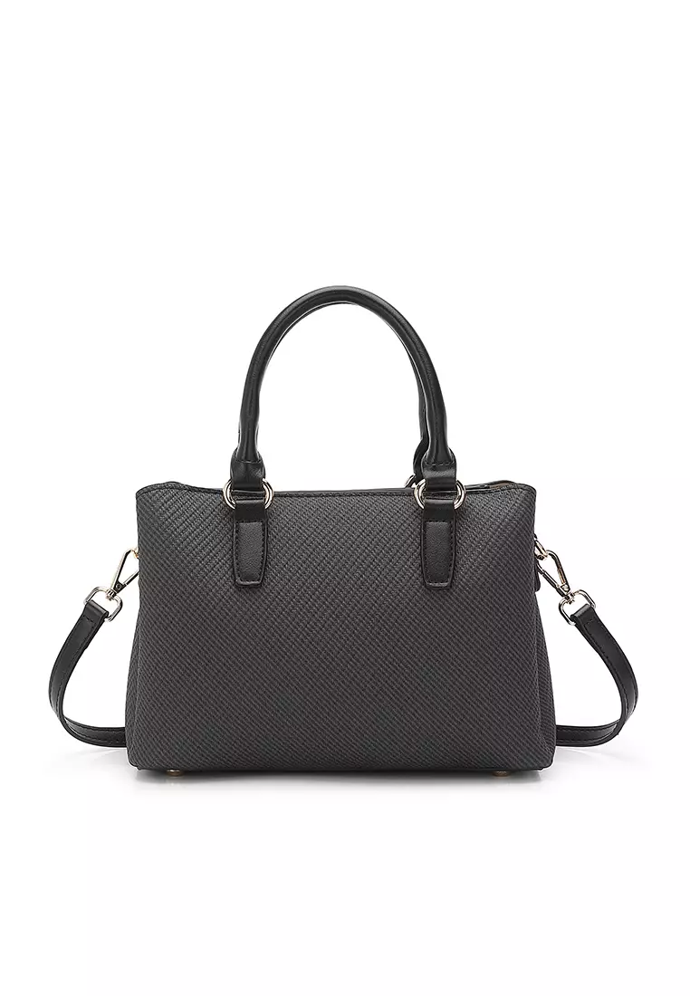 Women's Top Handle Bag / Sling Bag / Crossbody Bag / Shoulder Bag (Tas Tangan Wanita / Tas Selempang Wanita / Tas Bahu Wanita) - Hitam