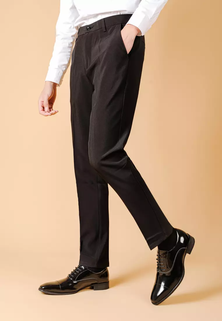 Glossy Cowhide Cap Toe Business Shoes MK5009-L1