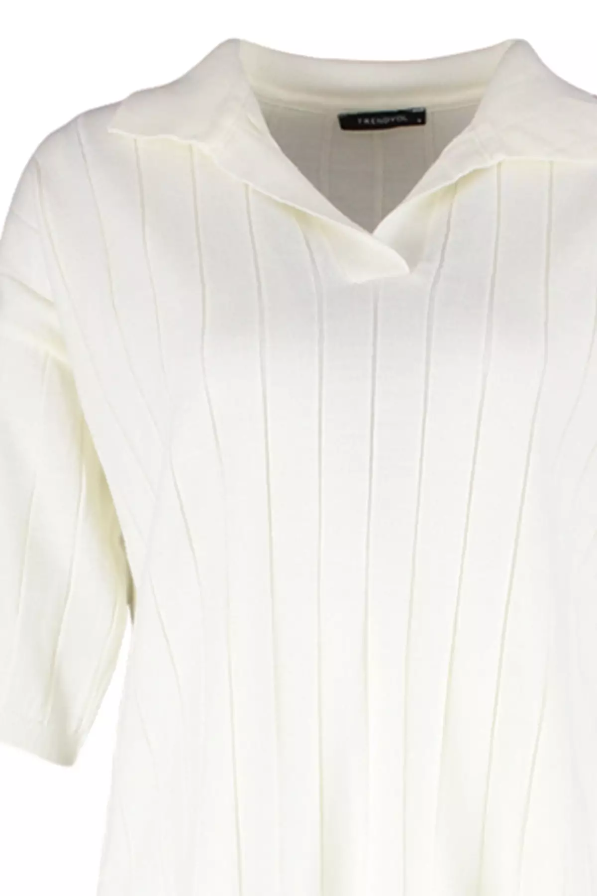 Basic Corded Knitwear Top and Bottom Set