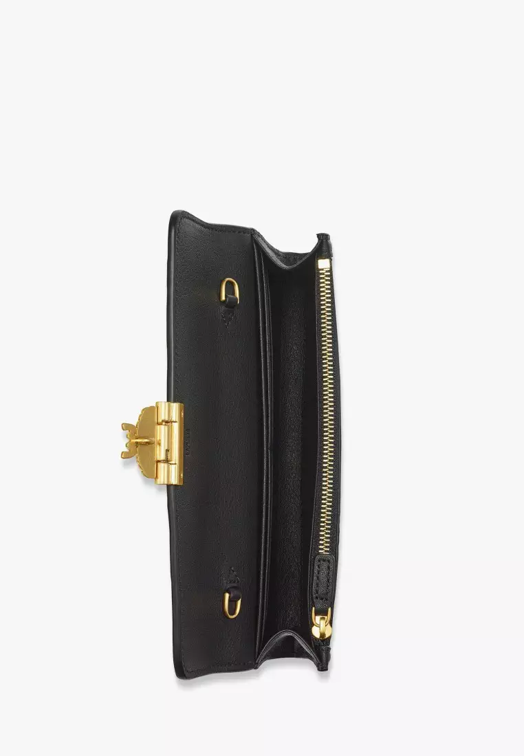 Tracy Chain Wallet in Embossed Monogram Leather