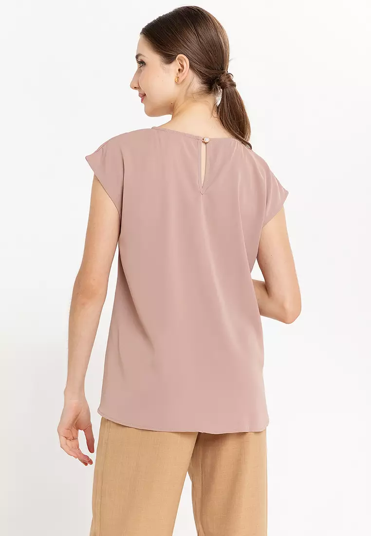 Carone Embroidery Hem Filipiniana Blouse