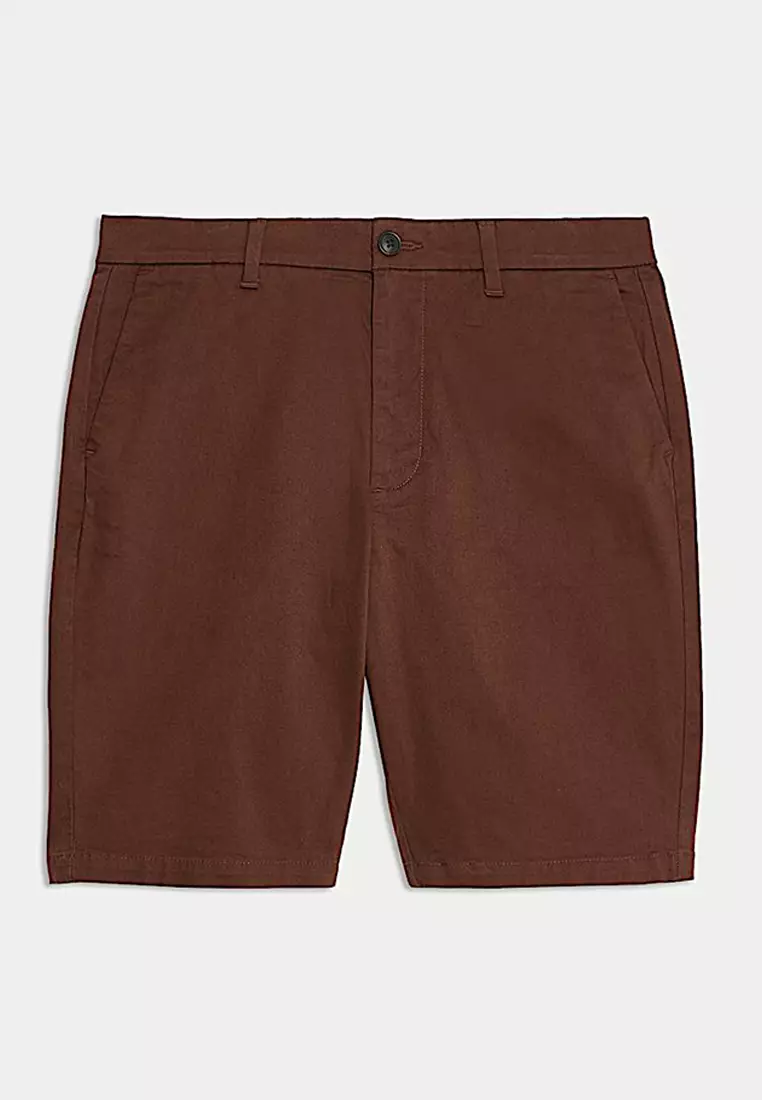 Regular Fit Stretch Chino Shorts