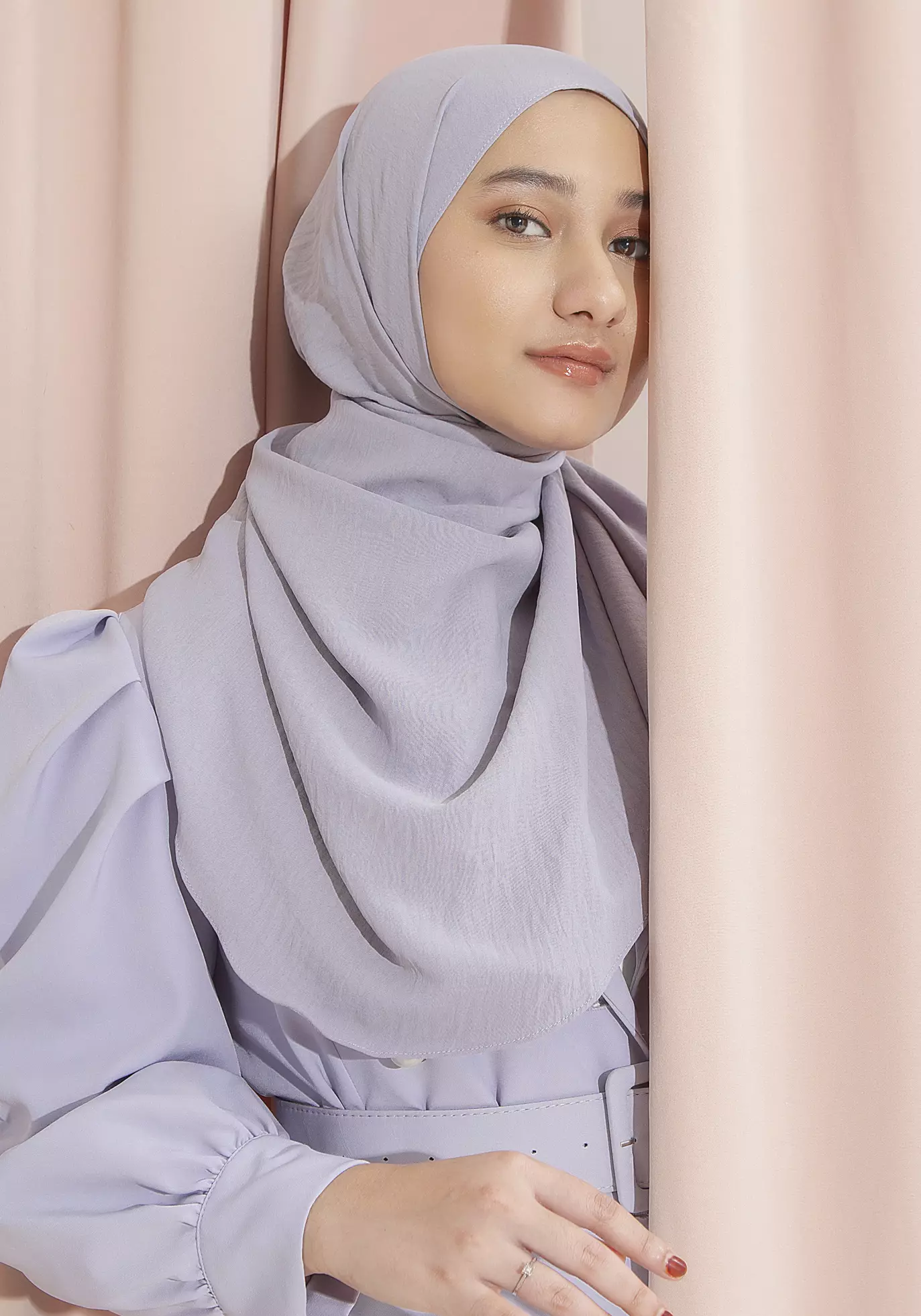 Zeera Shawl (Pashmina Melayu Lozy x Nadzira) Tea Rose