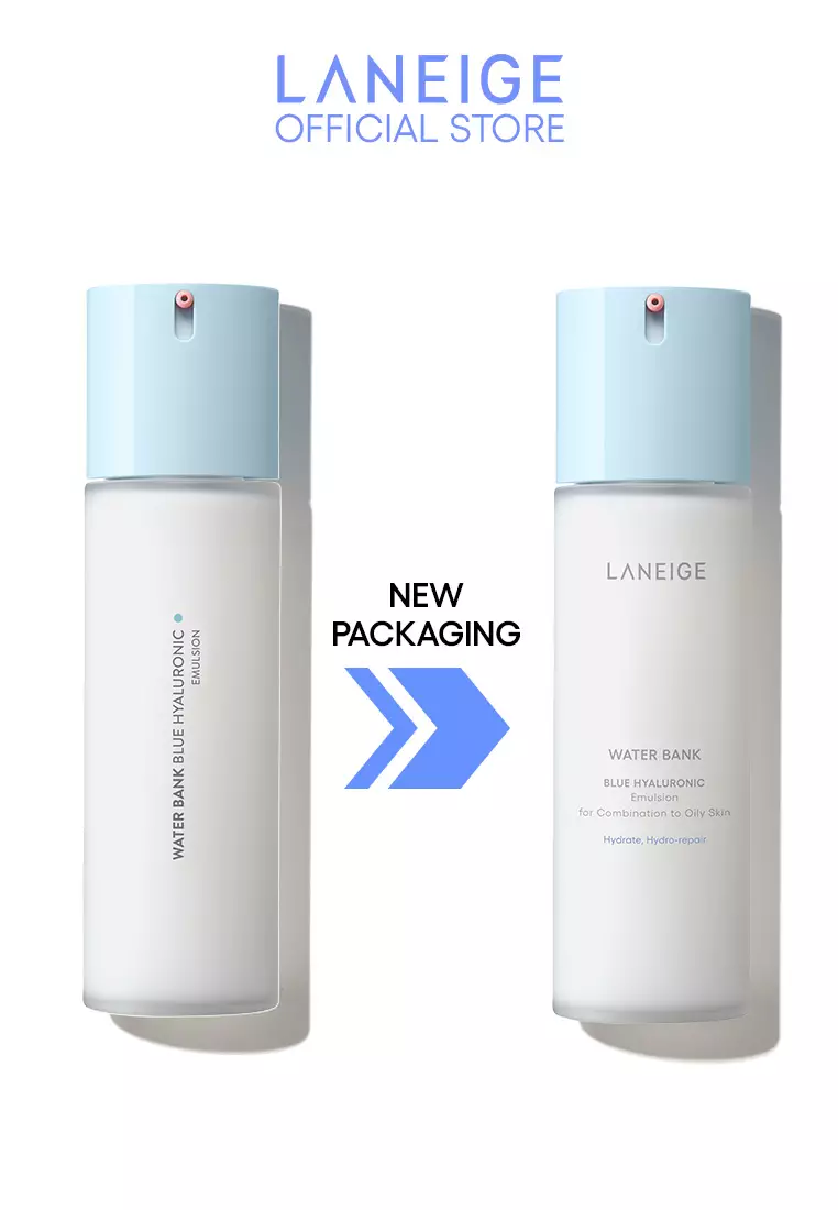 Laneige Water Bank Blue Hyaluronic Emulsion (Oily) 120ml -Intensive Hydrating Emulsion, for Combination-Oily Skin