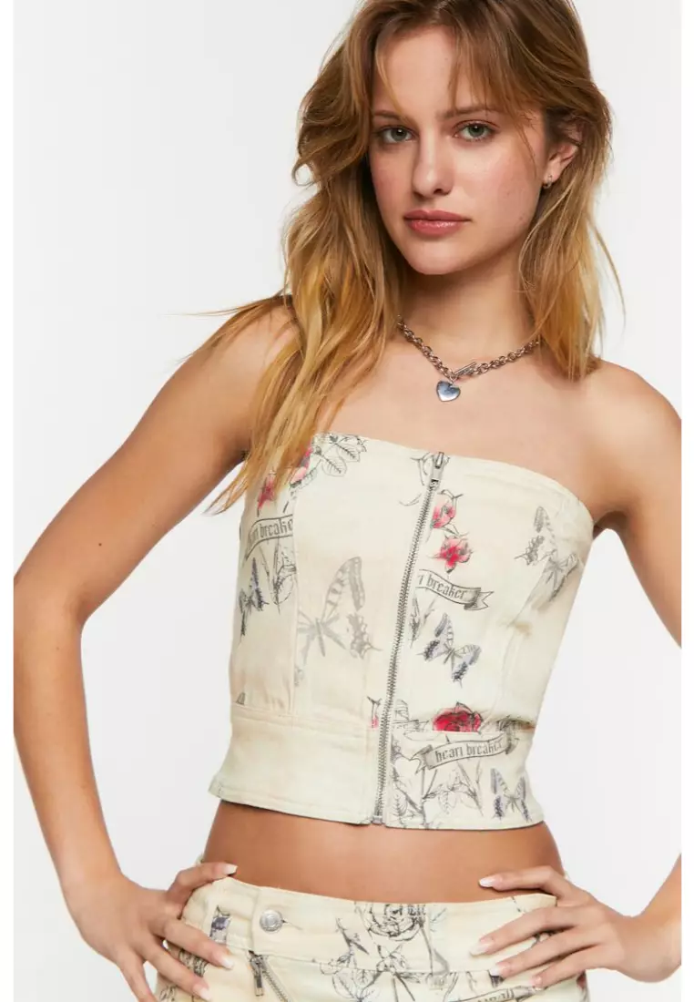 Graphic bandeau discount top