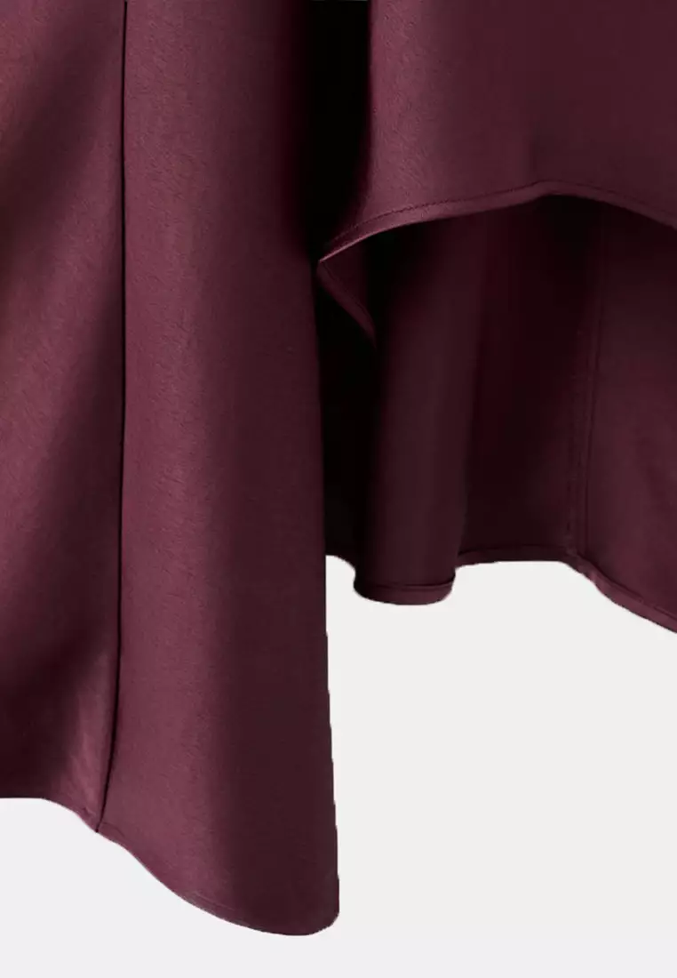 Asymmetrical Satin Dress