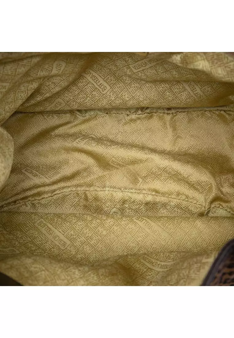 Pre-Loved Bottega Veneta Nylon Leopard Print Tote