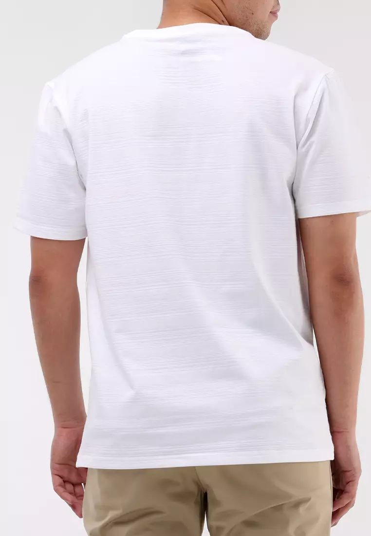 Round Neck Streaky Short Sleeves