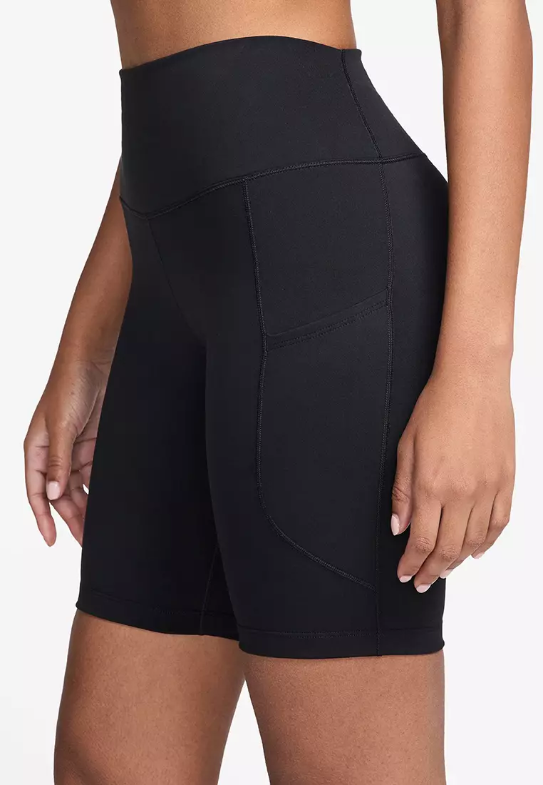 One High-Waisted 8" Biker Shorts with Pockets