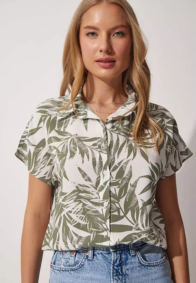 Floral Print Short Sleeve Shirt