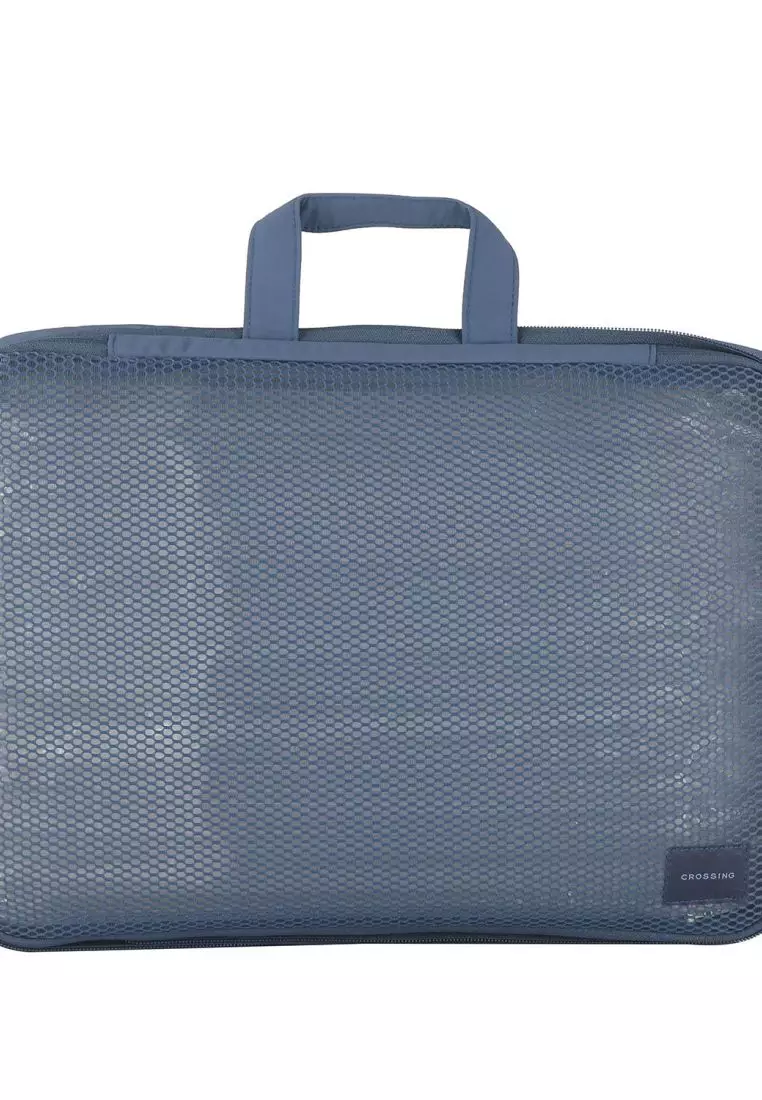 Crossing Waterproof Ripstop Nylon Compression Packing Cube Set (2-Piece Set) - Smoke Blue