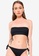 Cotton On Body black Side Gathered Midi Bandeau Bikini Top E4BABUS71BC617GS_1