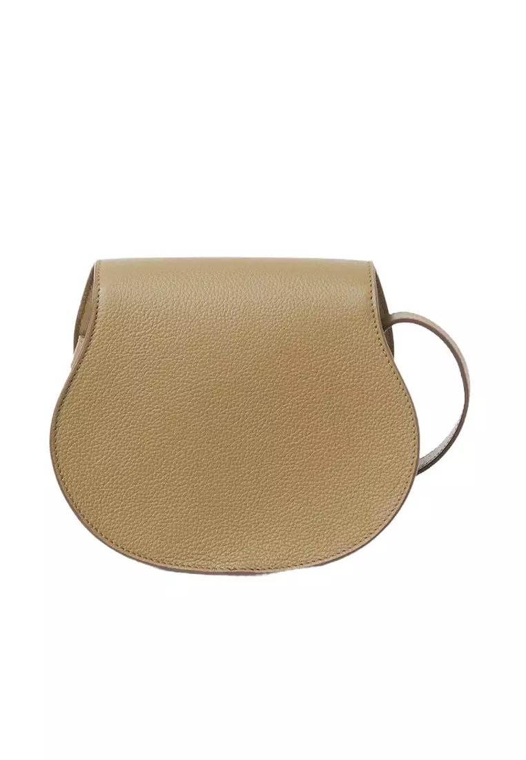 Small Marcie Saddle Crossbody Bag in Pottery Green