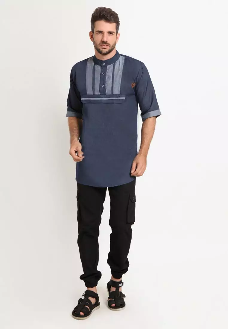 Zayidan Baju Koko Gamis Muslim Pria - Manaf Denim