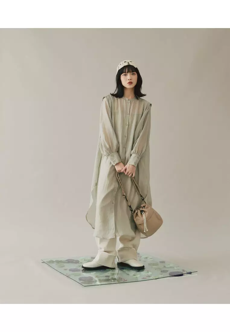 Plain-me 防潑水桶包 - 米色